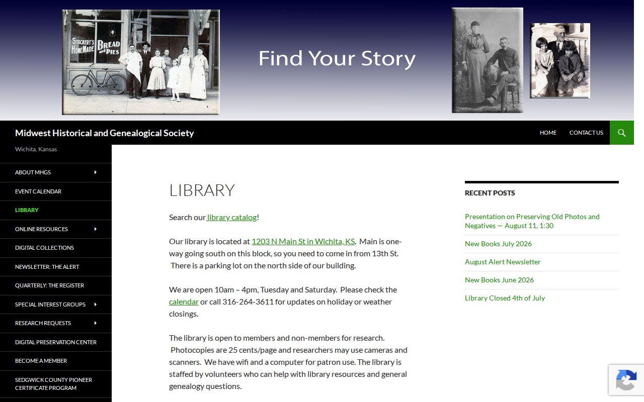 Midwest Historical and Genealogical Society library resources for Wichita city directories