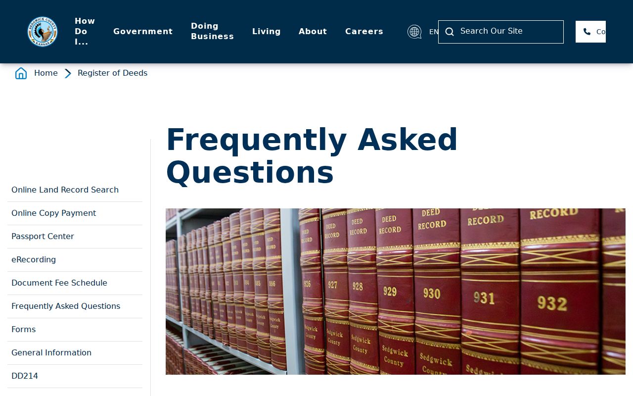 Wichita previous residents grantor and grantee deed guidance